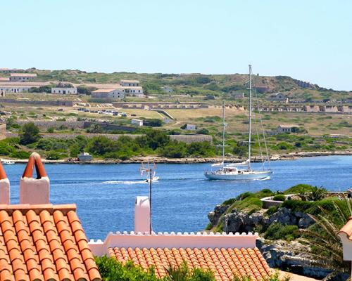 View from the Terrace: Yachts leaving...